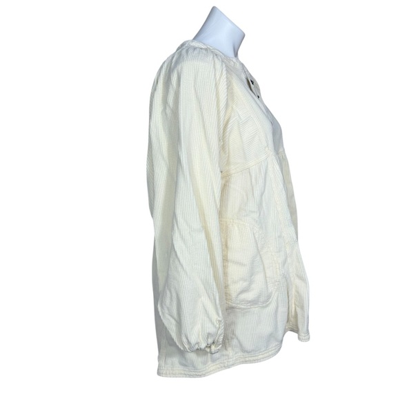 We the free corduroy tunic top dress size XS off white cream - Picture 2 of 4